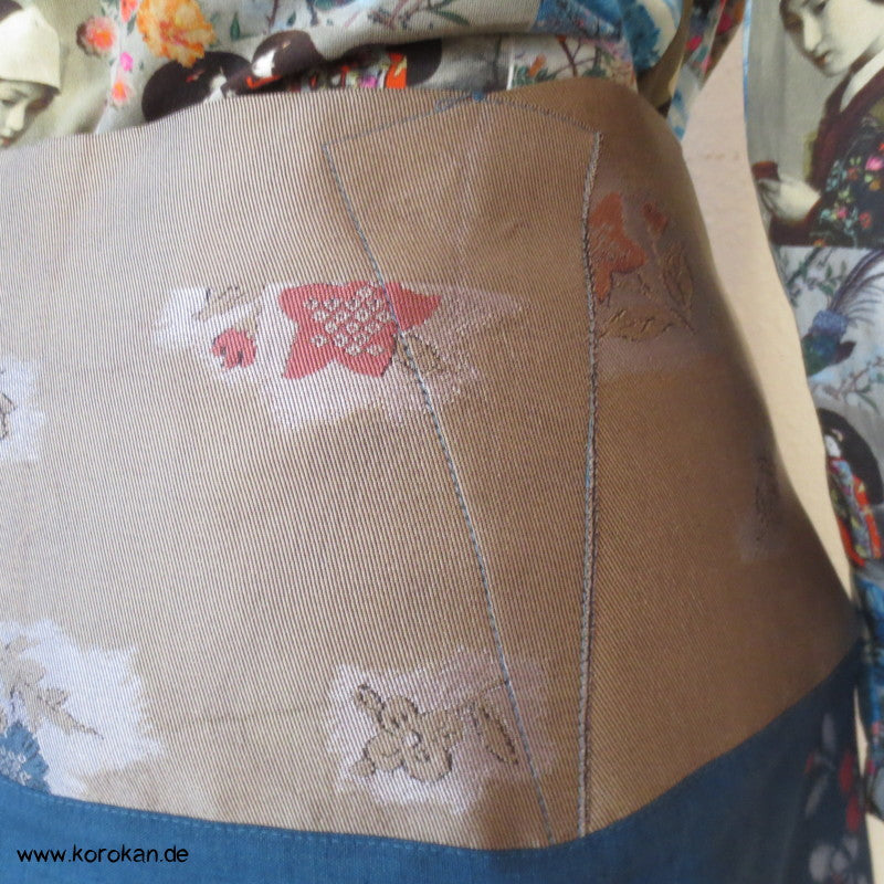 Bauchweg Schmetterling Druck Kasuri Kimono Wolle fittet skirt