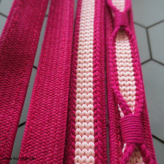 fuchsia natur Obijime, Seide