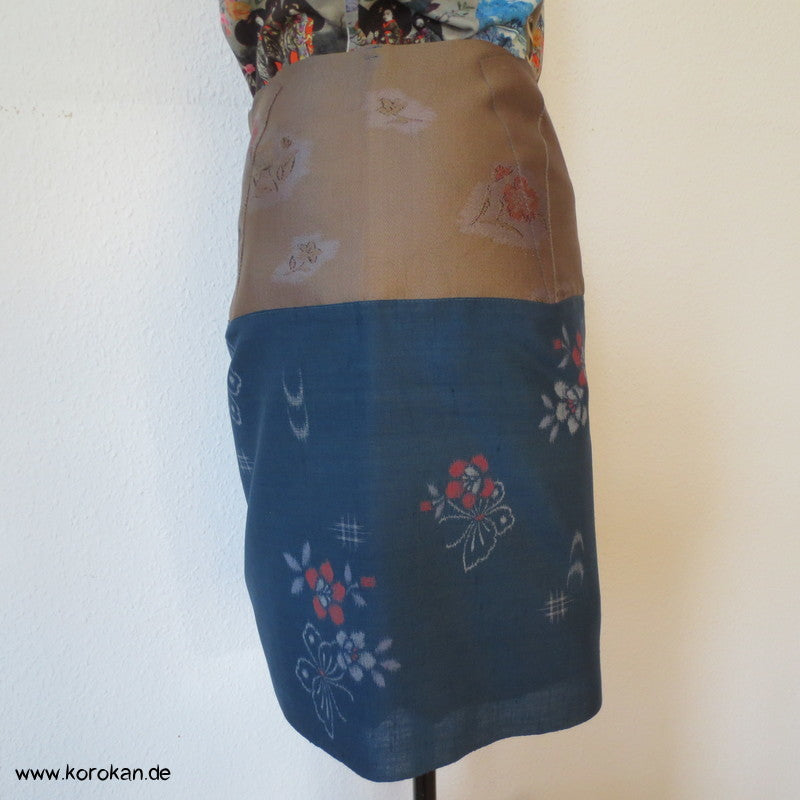 Bauchweg Schmetterling Druck Kasuri Kimono Wolle fittet skirt
