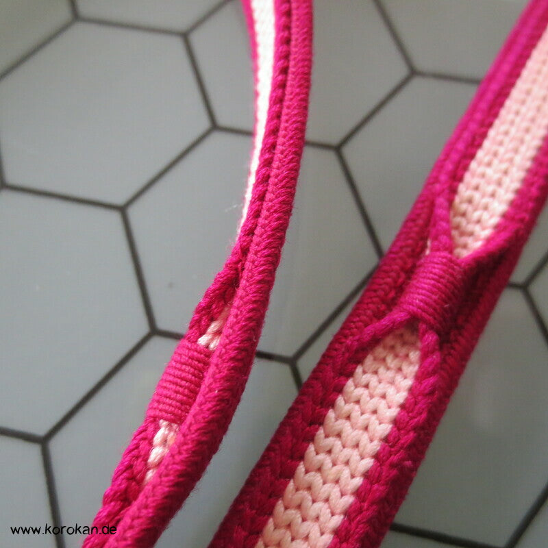 fuchsia natur Obijime, Seide