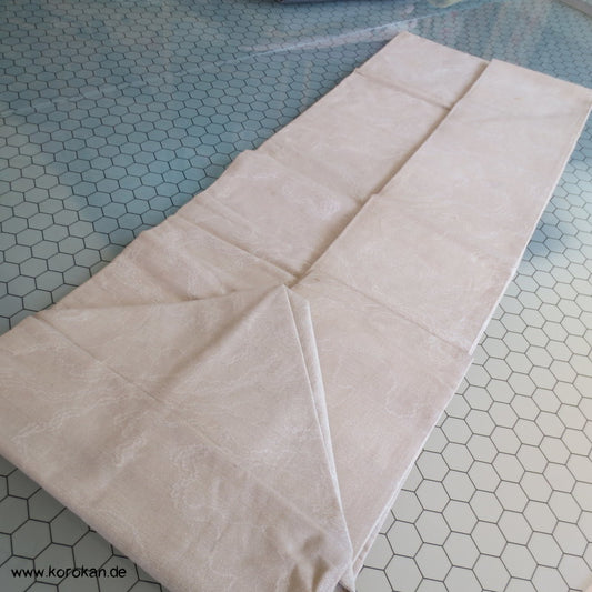 handgestickte Trommel und Flöte antiker Nagoya Obi