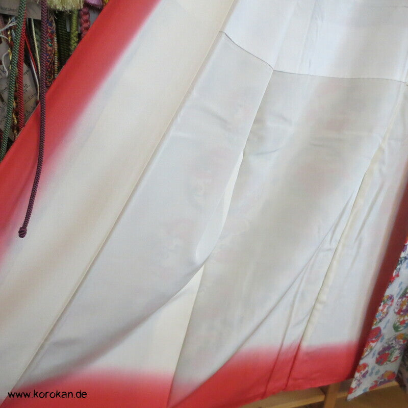 Blumenrondelle auf hellblaugrau Komon Kimono