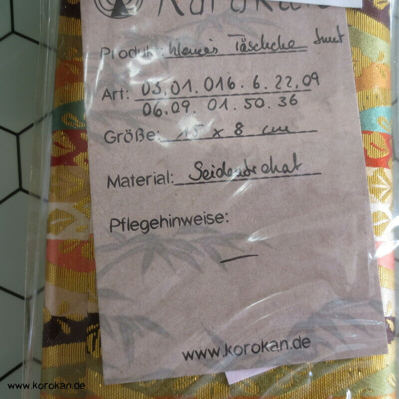 kleine Seidenbrokat Tasche - für Handys, Taschentücher oder sowas....
