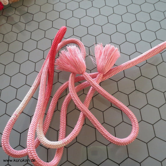 rosa Farbverlauf Kordel Obijime, Seide