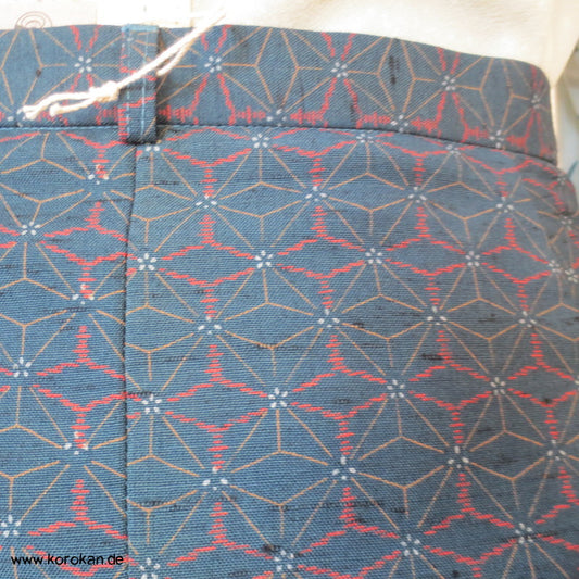 Asanoha Druck Kasuri Wolle 8 Bahnen Rock