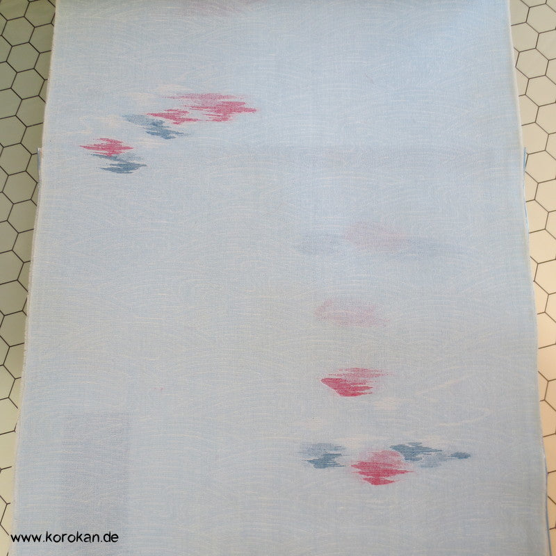 Wellenwolken Jacquard Decoupé Kimono - Wollstoff Tanmono