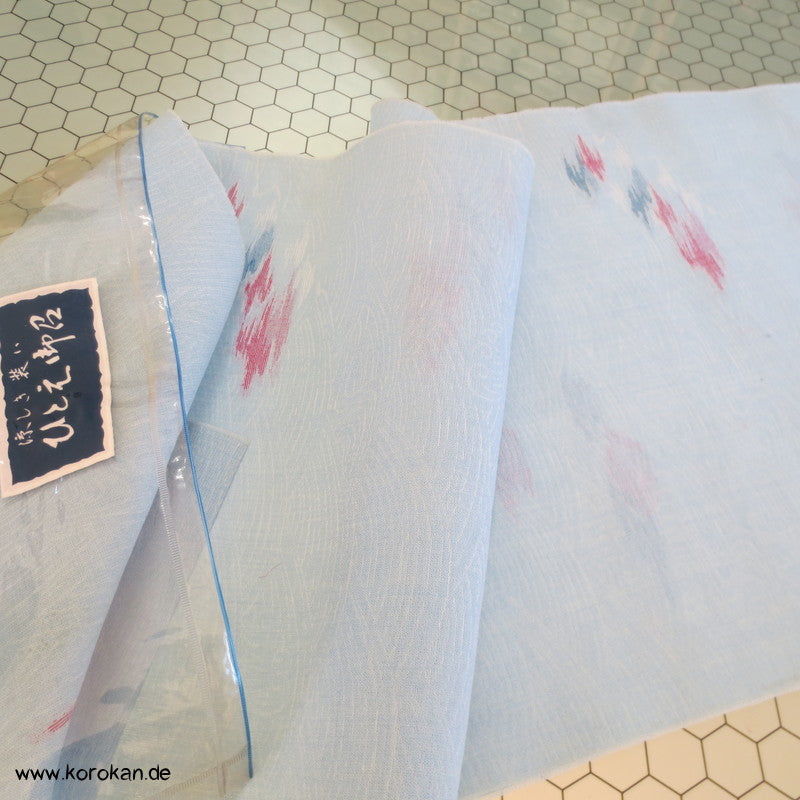 Wellenwolken Jacquard Decoupé Kimono - Wollstoff Tanmono