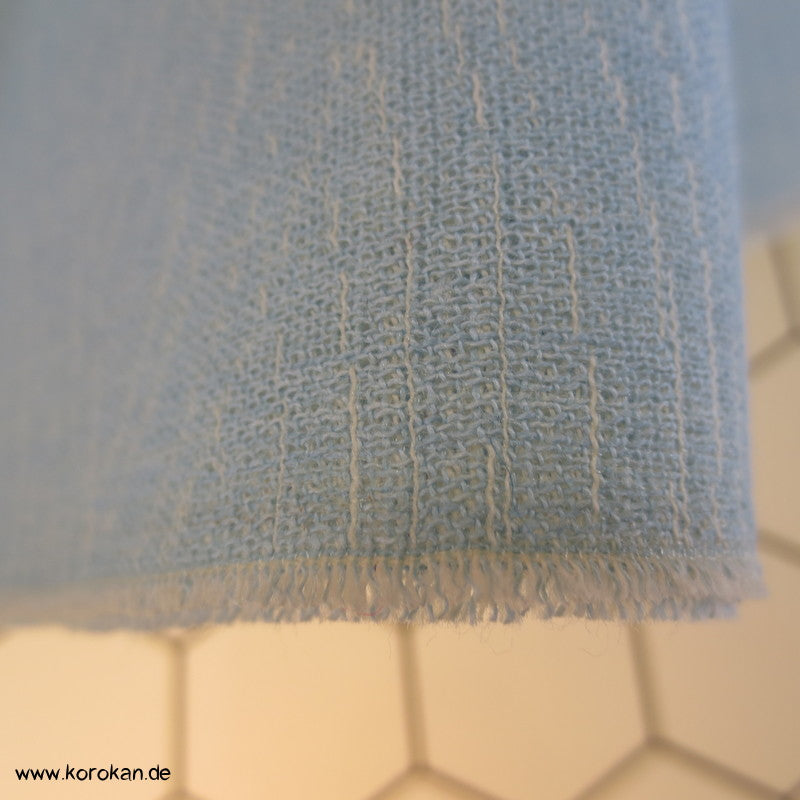 Wellenwolken Jacquard Decoupé Kimono - Wollstoff Tanmono