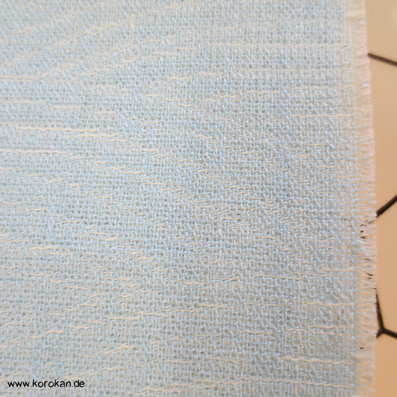Wellenwolken Jacquard Decoupé Kimono - Wollstoff Tanmono