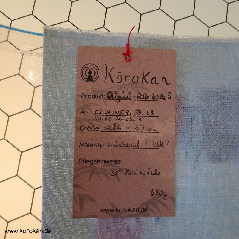 Wellenwolken Jacquard Decoupé Kimono - Wollstoff Tanmono