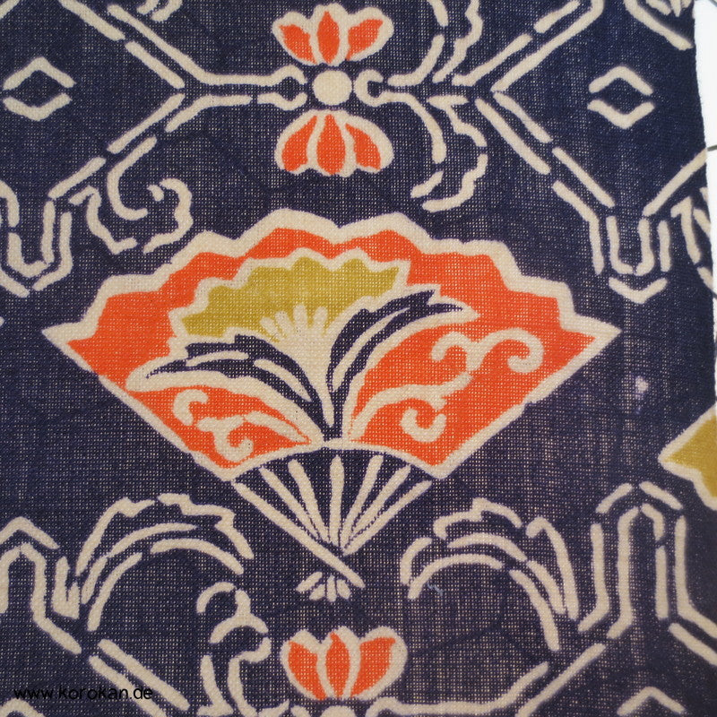 Fächerdruck bunt Kimono Wolle