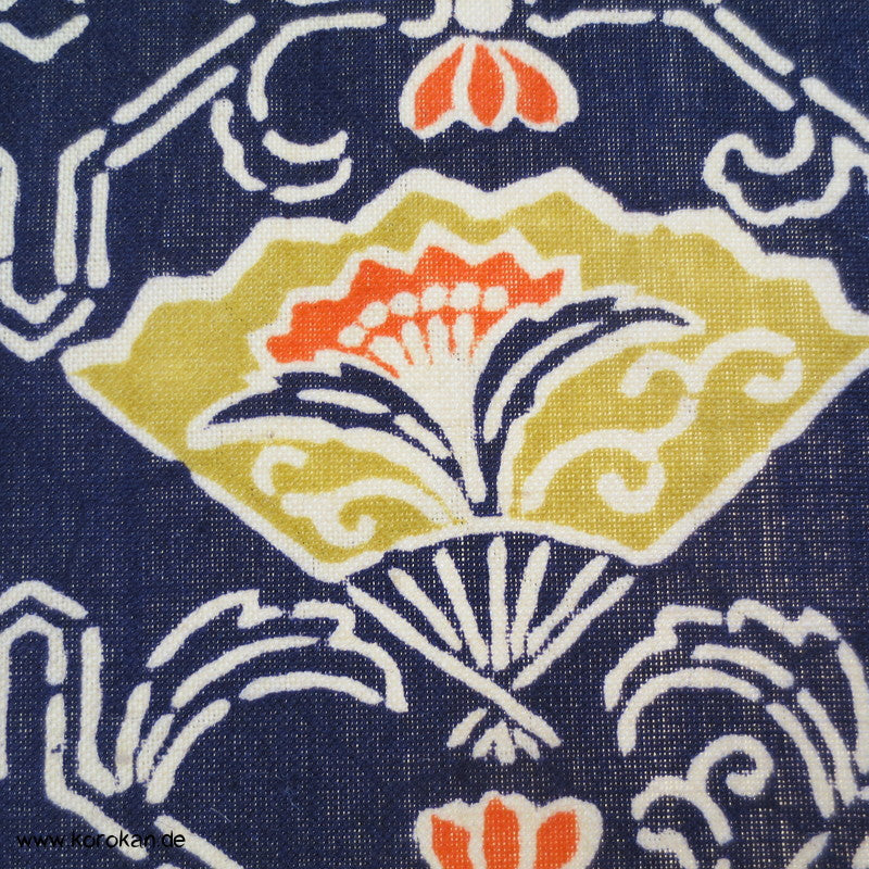 Fächerdruck bunt Kimono Wolle