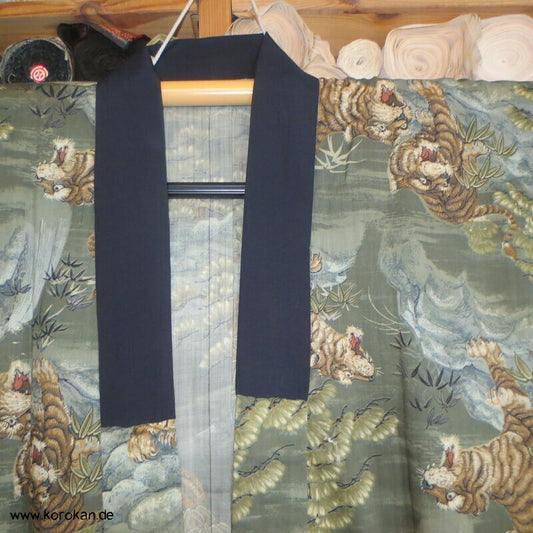 maunzende junge Tiger Juban Unterkimono Wollmuslin