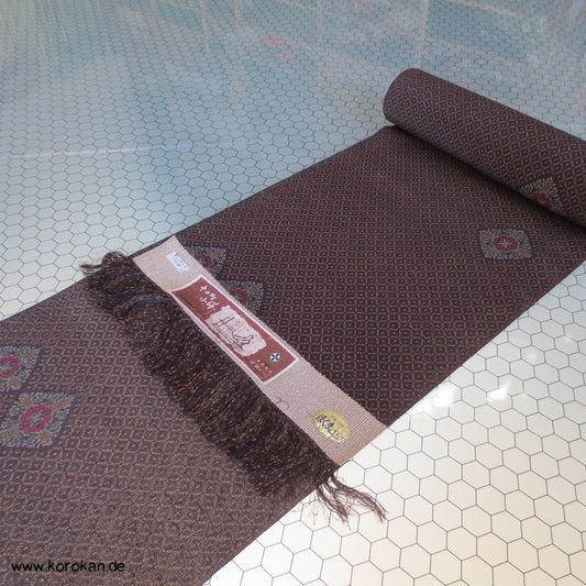 Rauten Kasuri Tsumugi Kimono Crepe Seide