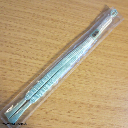 Haori Himo - Seide, mint - weiß Verlauf