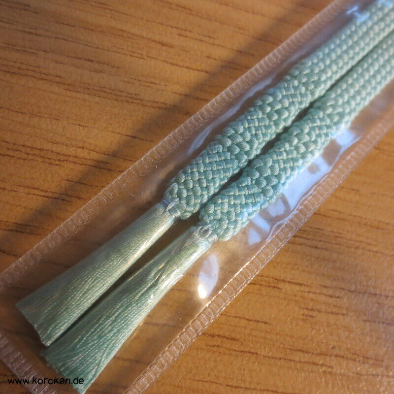 Haori Himo - Seide, mint - weiß Verlauf