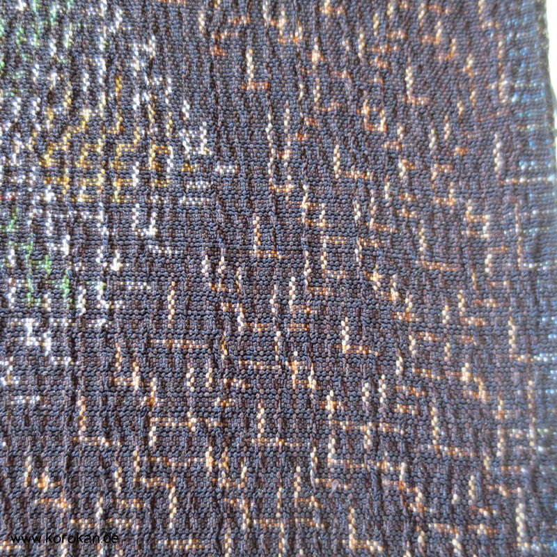 Rauten Kasuri Tsumugi Kimono Crepe Seide