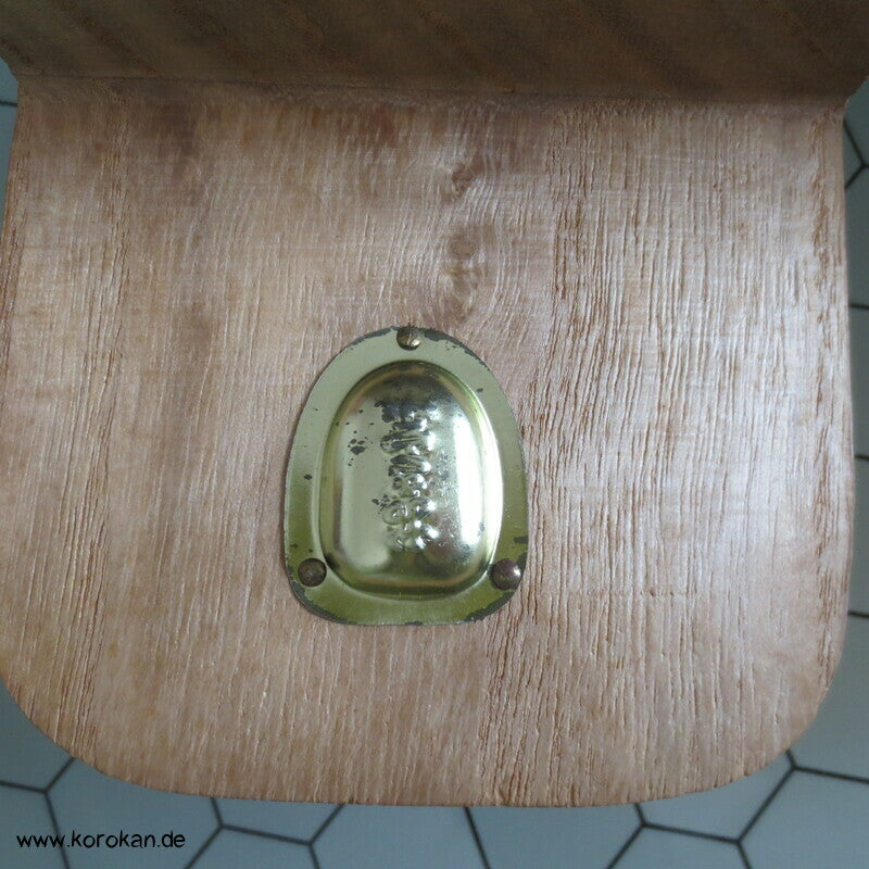 Vintage ungetragene Geta - leichtes Holz, Lackleder Riemen