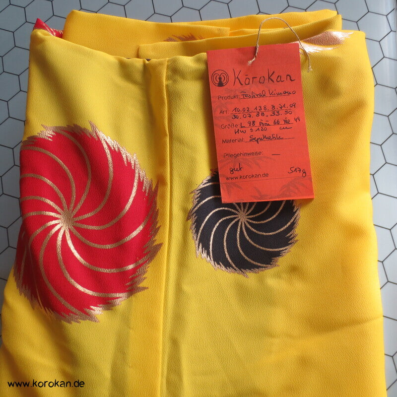 Festival drehende Windräder Hitoe Hakama Ue kurzer Kimono