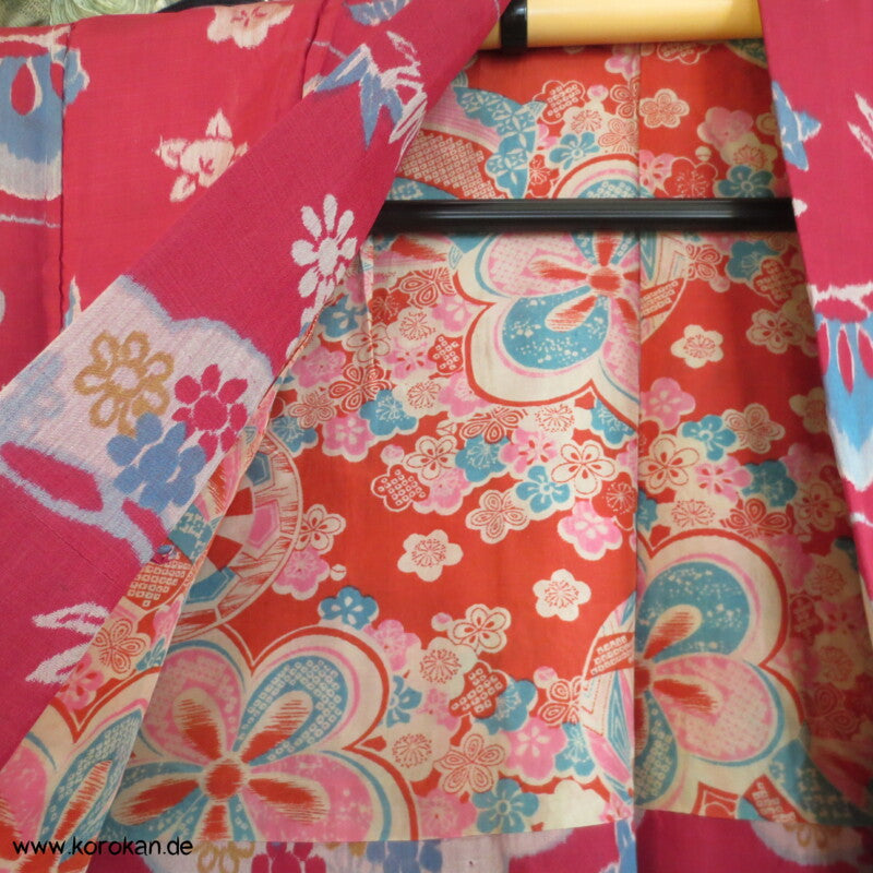 Pinien, Tachibana, Ume, Bambus Meisen Seiden Haori
