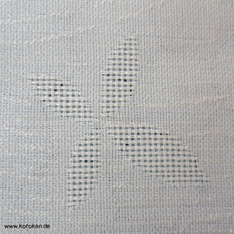 Woll Jacquard Decoupé Blätter in hell Kimono Sommer Stoff