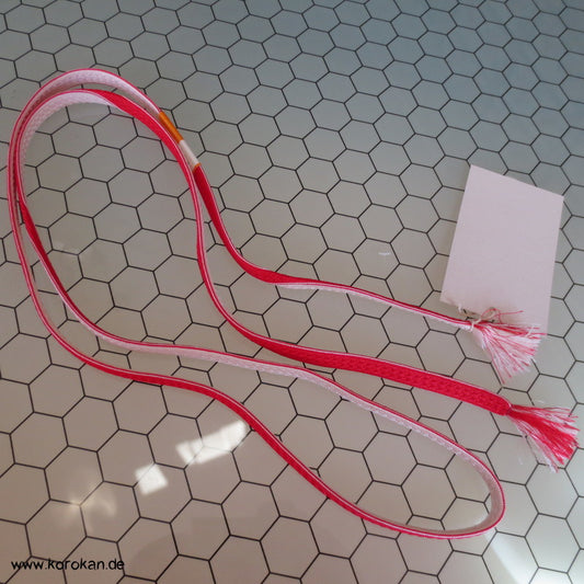 rot weiß gedreht Obijime, geflochten