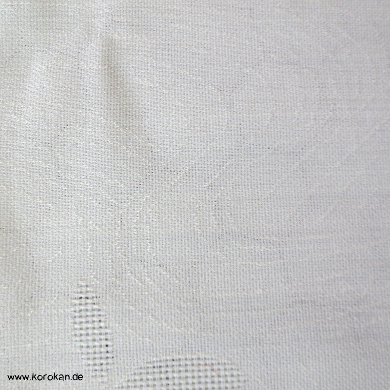 Woll Jacquard Decoupé Blätter in hell Kimono Sommer Stoff