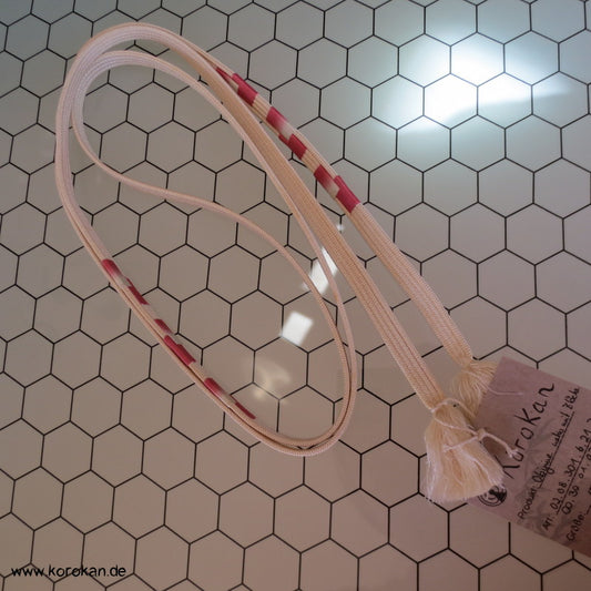 pink - rosa abgebunden Obijime, geflochten