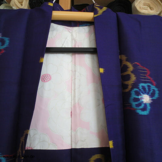 Kasuri Kikko Meisen Seiden Haori
