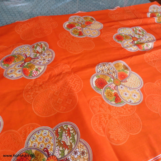 Ume - Blüten Juban Kimono Wollmusselin