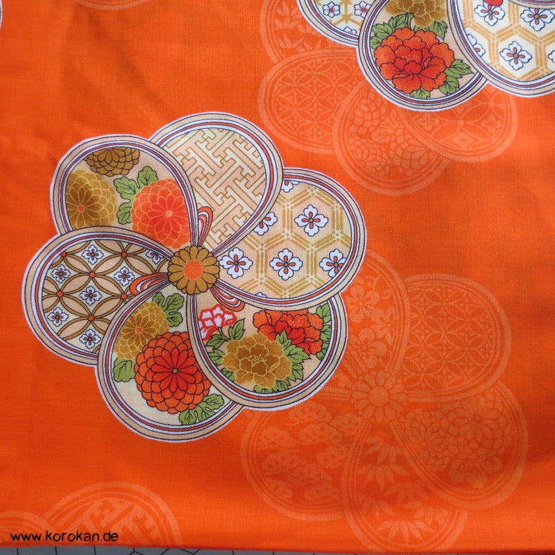 Ume - Blüten Juban Kimono Wollmusselin