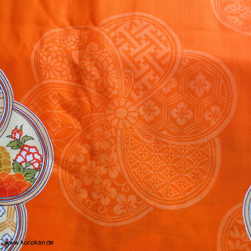 Ume - Blüten Juban Kimono Wollmusselin