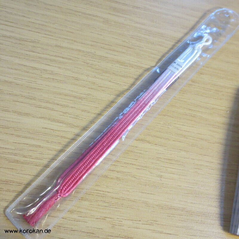 Haori Himo - Seide, pink Verlauf