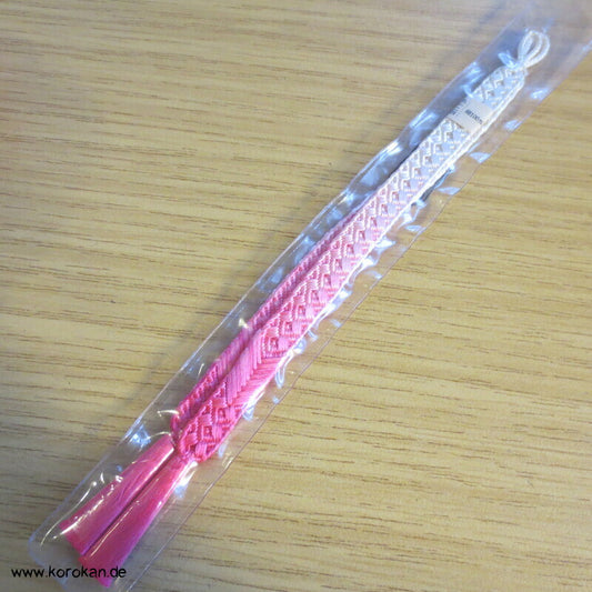 Haori Himo - Seide, pink Verlauf