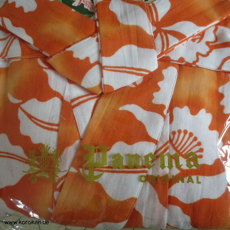 Panema orange Orchideen Nemaki - Japan Schlaf Kimono