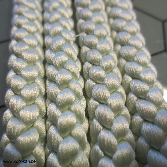 blasshellblauer dicker kurzer Kordel Obijime, Seide