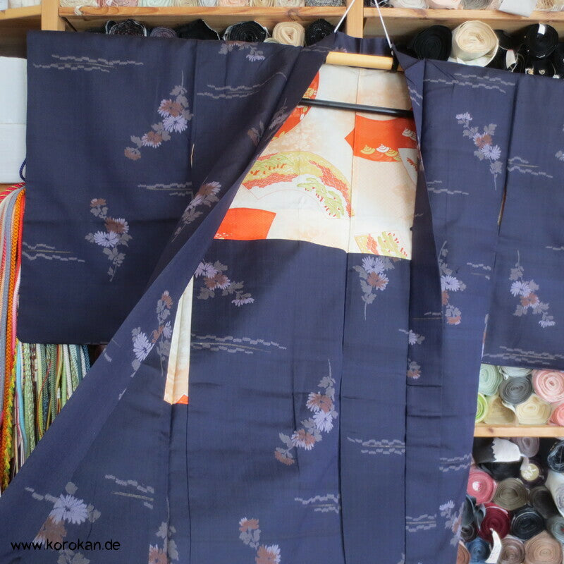 Mitternachts Chrysanthemensträuße Haori