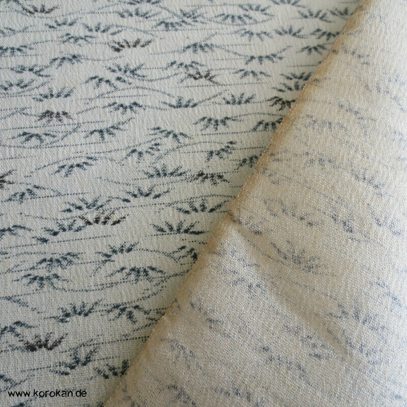 Bambusdruck Baumwolle/ Woll Kimono Krepp