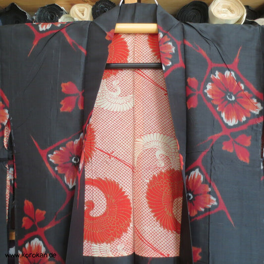 Meisen Kikko Kiku Haori mit Kranichfutter