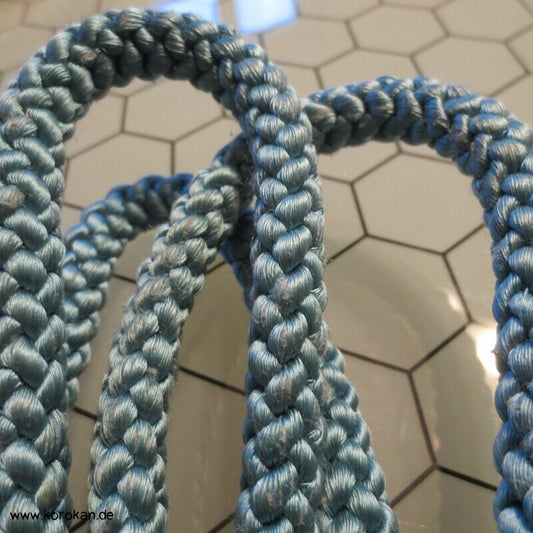 blasspetrolgrauer Kordel Obijime, Seide