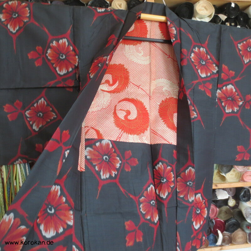 Meisen Kikko Kiku Haori mit Kranichfutter