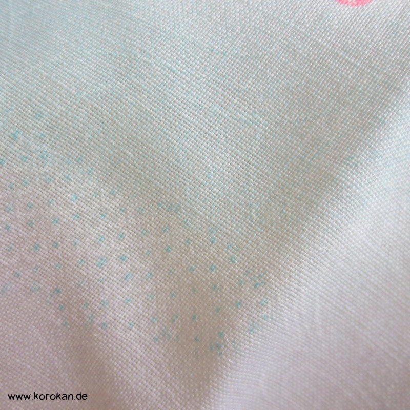 Sakura in Neonpink Juban Kimono Wollmusselin Rest