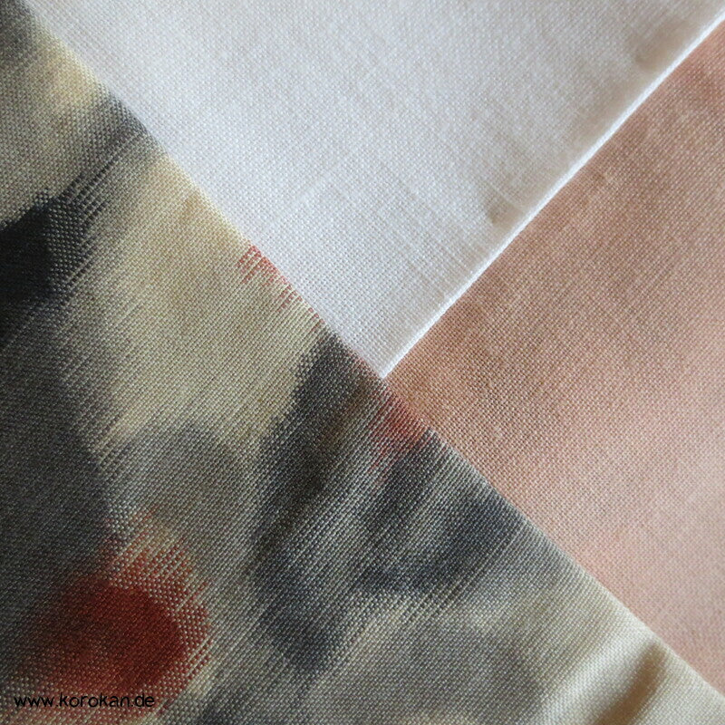 Japan Art Deco Blumengirlanden Meisen Seiden Kimono