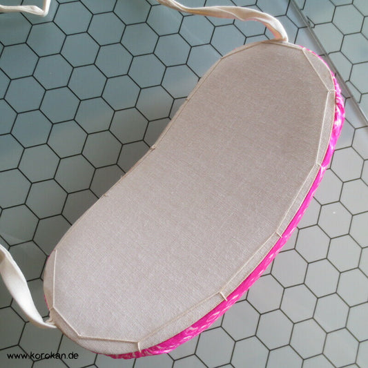 Obi - Makura Kissen, pink Shibori