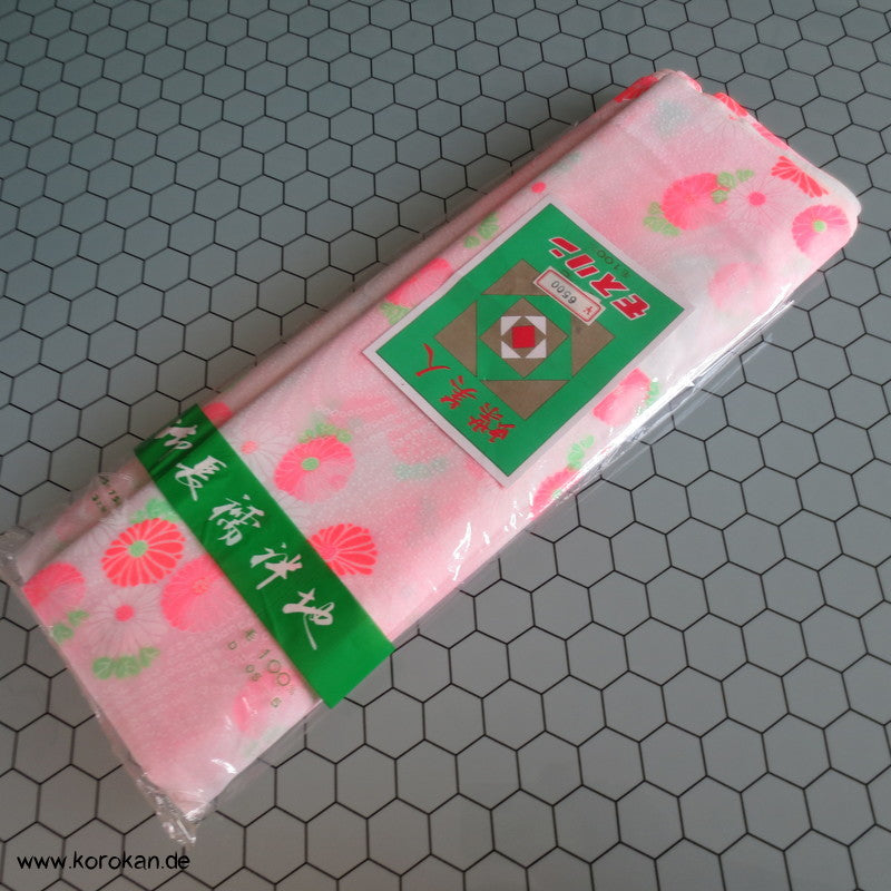 Neon Chrysanthemen Juban Kimono Wollmusselin