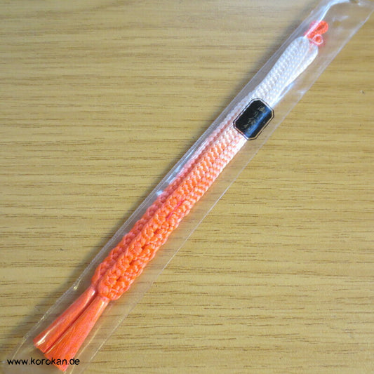 Haori Himo - Seide, neon orange weiß Verlauf