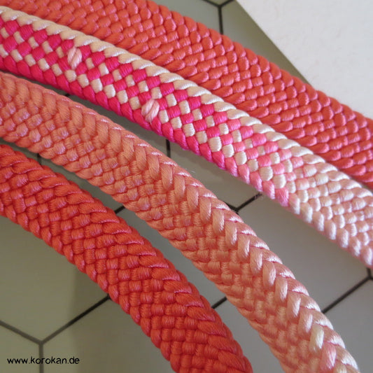 lachs - pink Koi Obijime, geflochten