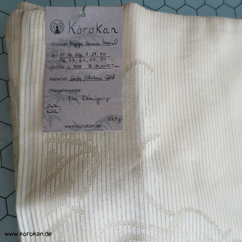 Kreisel Nagoya Obi Sommer Kimonogürtel, sommerliches Drehergewebe