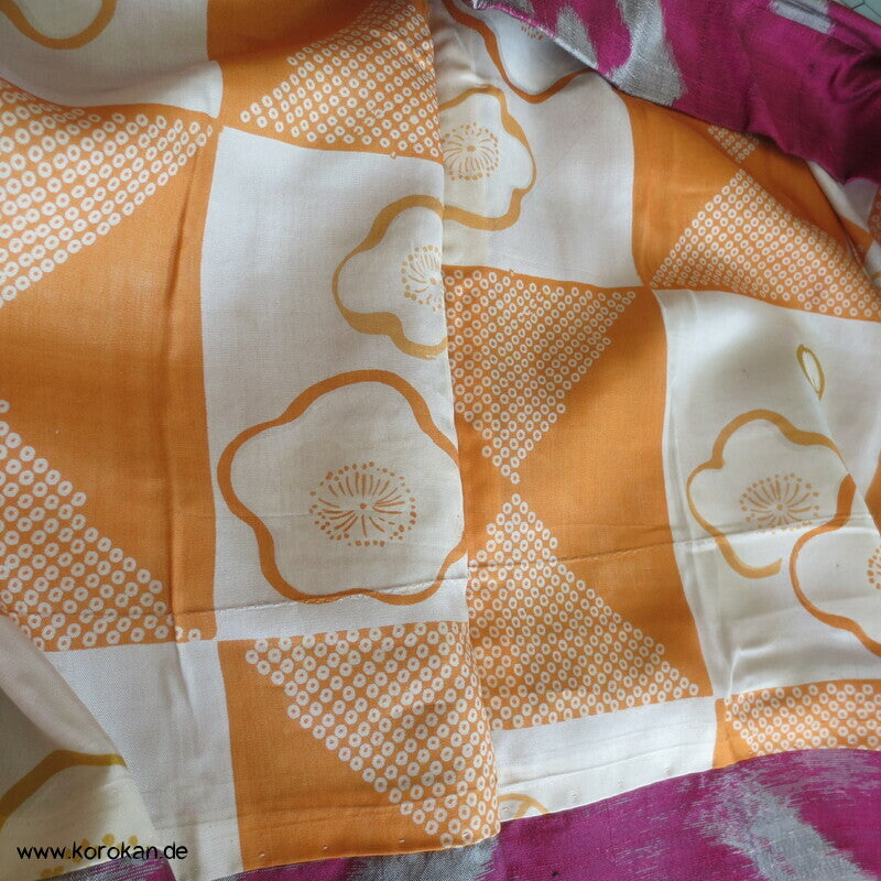 Wildseiden Meisen Sayagata Blüten Haori
