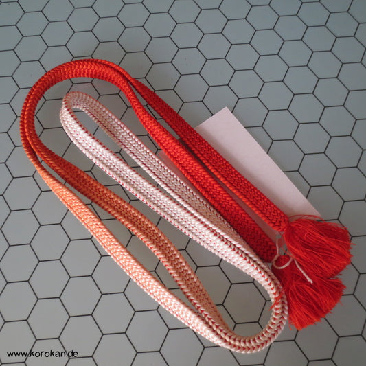 persimmon, sakura Verlauf Obijime, geflochten, Koi